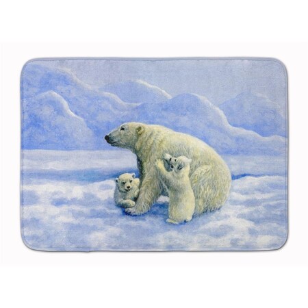 Carolines Treasures Polar Bears by Daphne Baxter Machine Washable Memory Foam Mat BDBA0428RUG